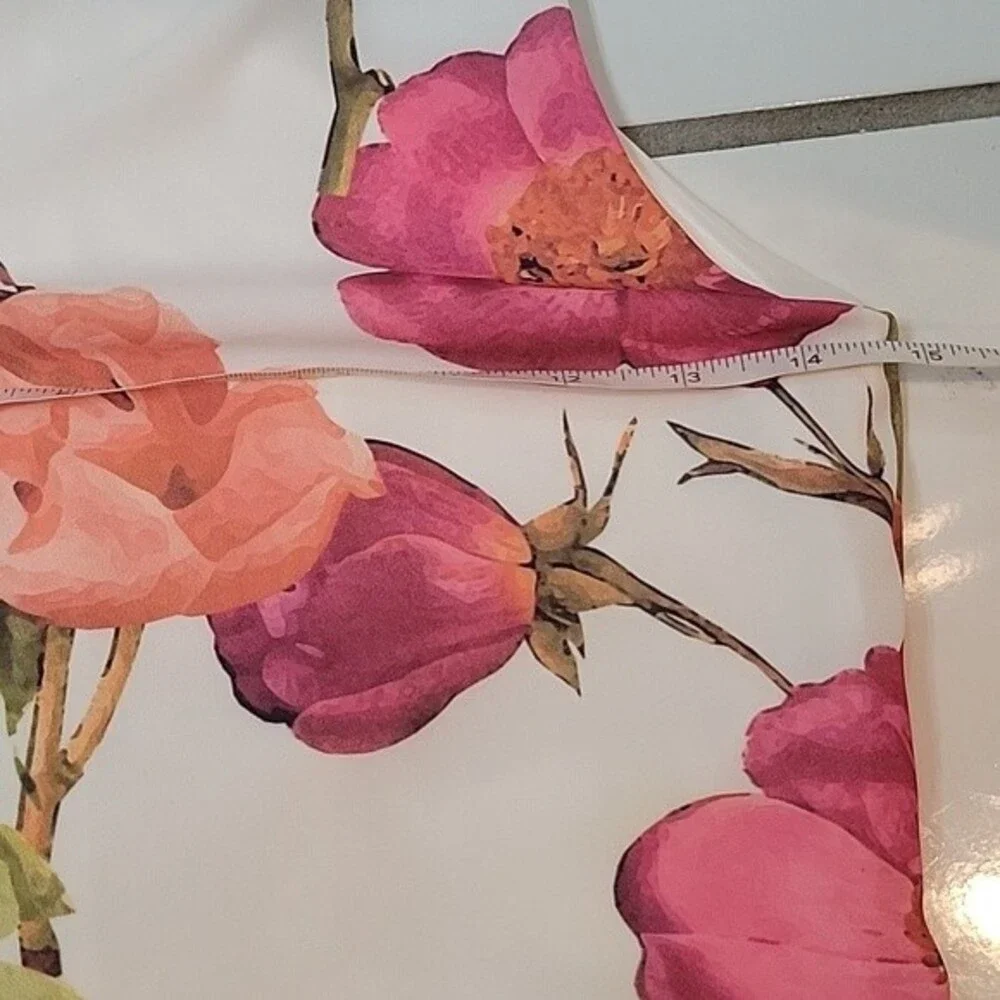 Hope & Ivy Womens White Floral Maxi Dress 2  Bridal Era Regencycore - Picture 6 of 11